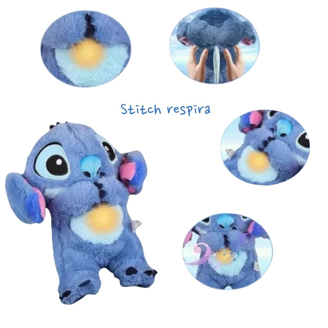 StitchDream™ – Peluche Relajante con Respiración y Luz ✨💙