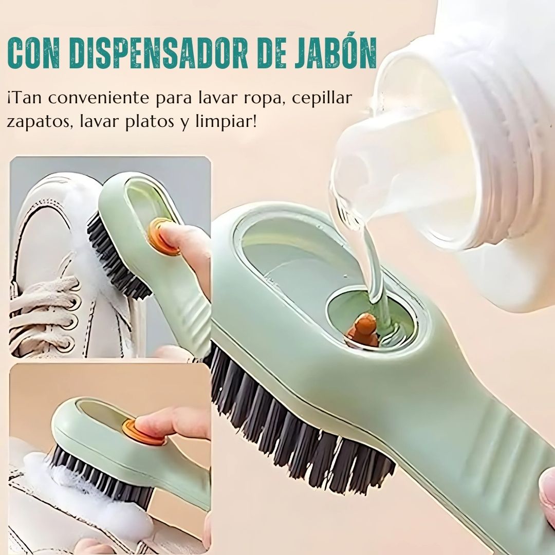 Cepillo Dispensador de Jabón 2 en 1 - CleanStep™ 🧼👟