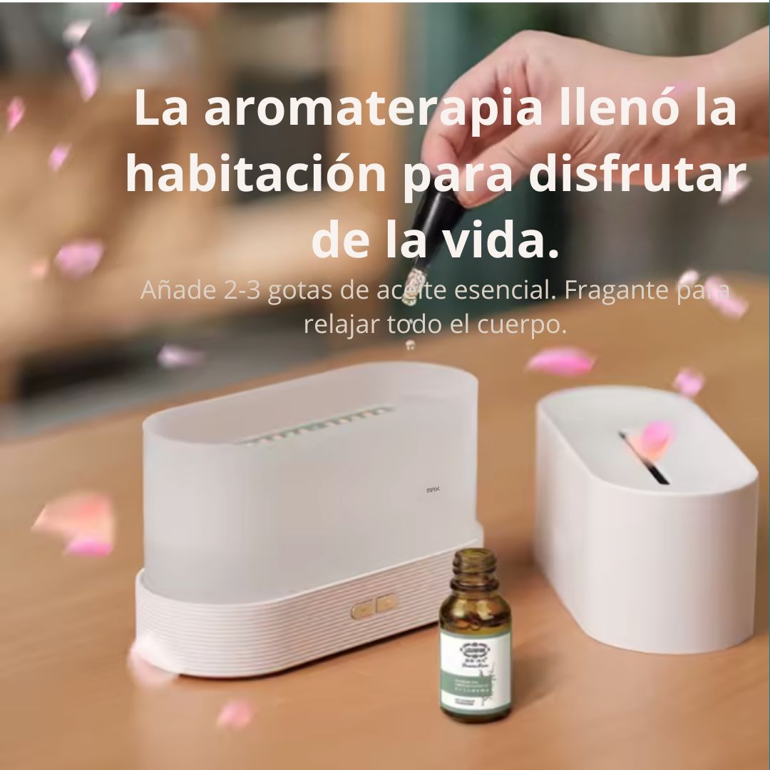 Difusor de Aroma con Efecto Llama – 200 ml 🔥🌿
