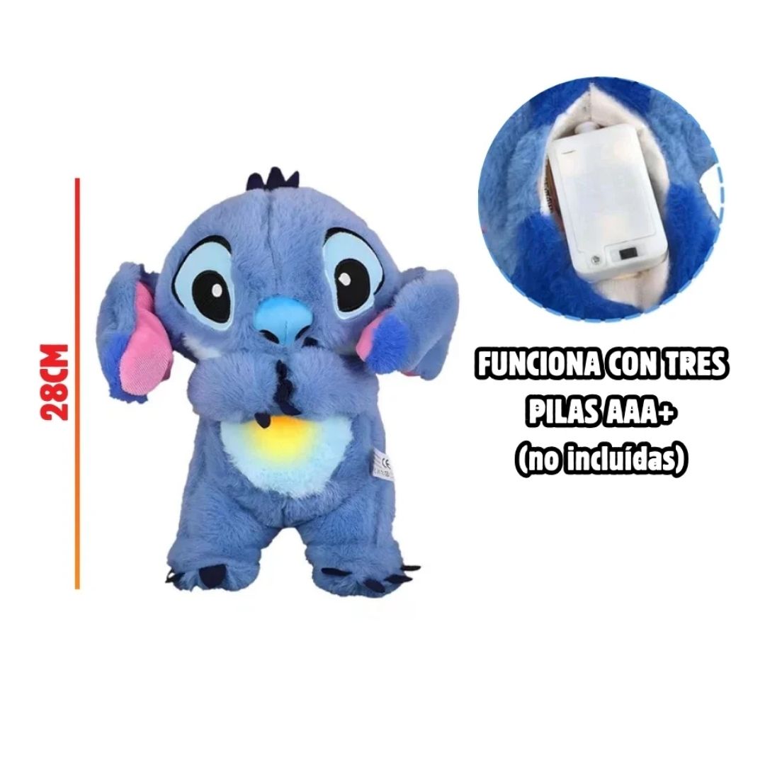 StitchDream™ – Peluche Relajante con Respiración y Luz ✨💙