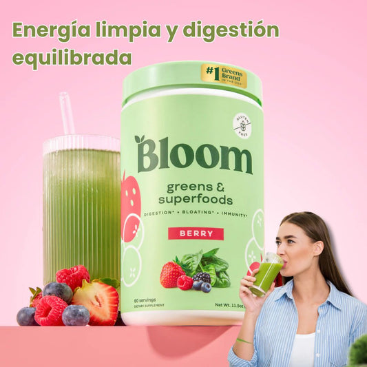 Bloom Greens & Superfoods™ x 300 g – Energía y digestión diaria 🥤
