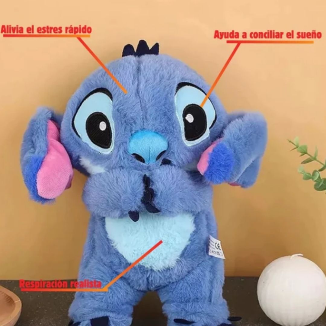 StitchDream™ – Peluche Relajante con Respiración y Luz ✨💙