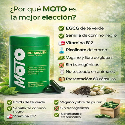 MOTO™ Metabolic Energy – 60 cápsulas 🔥