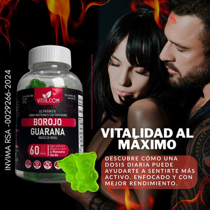 ALPHAMEN™ Energy Gummies x 60 – Energía y enfoque al instante ⚡