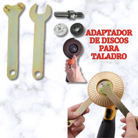 ¡Adaptador de Discos de Pulidora para Taladro! 💡🔧