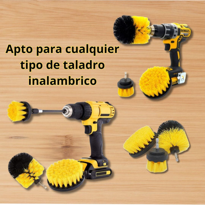 Cepillos para Taladro Eléctrico 🛠️🔋