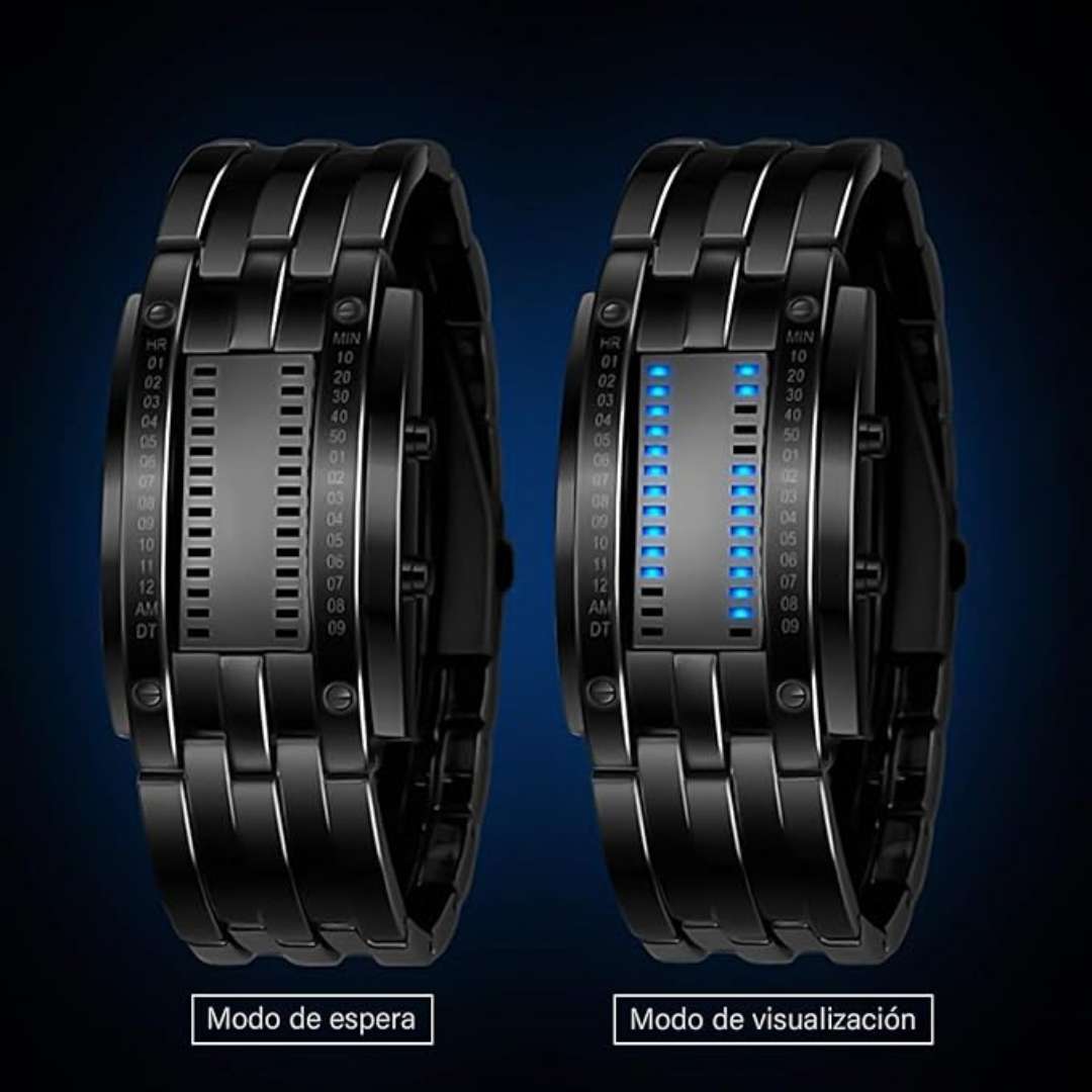 Reloj Binario LED™ – Estilo futurista y hora visible siempre 🔋