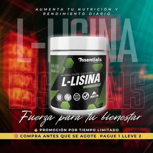 L-Lisina Essentials™ 250 g – Fuerza para tu bienestar 💪