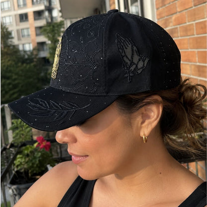 👑 🍀Gorra Escudo Virgen de Guadalupe - Protección  y Buena Suerte en Tu Camino