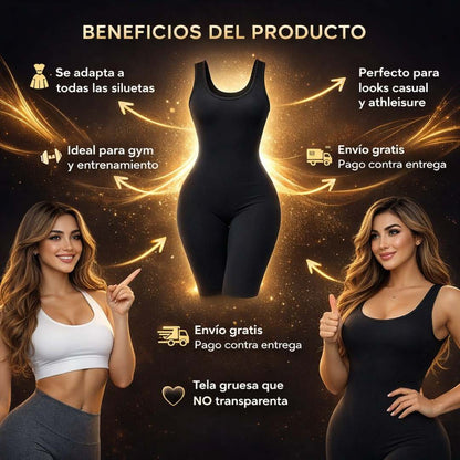 Enterizo Moldeador W™ Bota Tubo – Ajuste Perfecto & Comodidad Total 🖤
