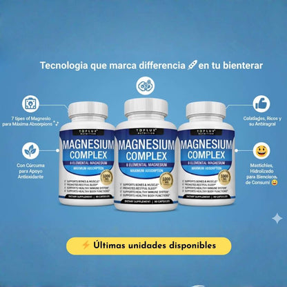 Magnesium Complex 96,000 mcg™ – Combo 3×60 unds | Energía y Bienestar 💙