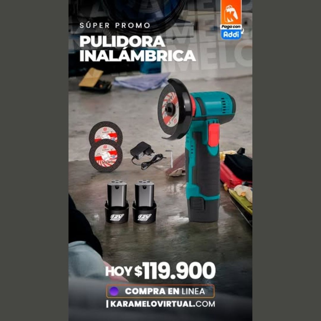 🛠️ Pulidora Inalámbrica 12V – PowerCut Pro™ 🔋✨