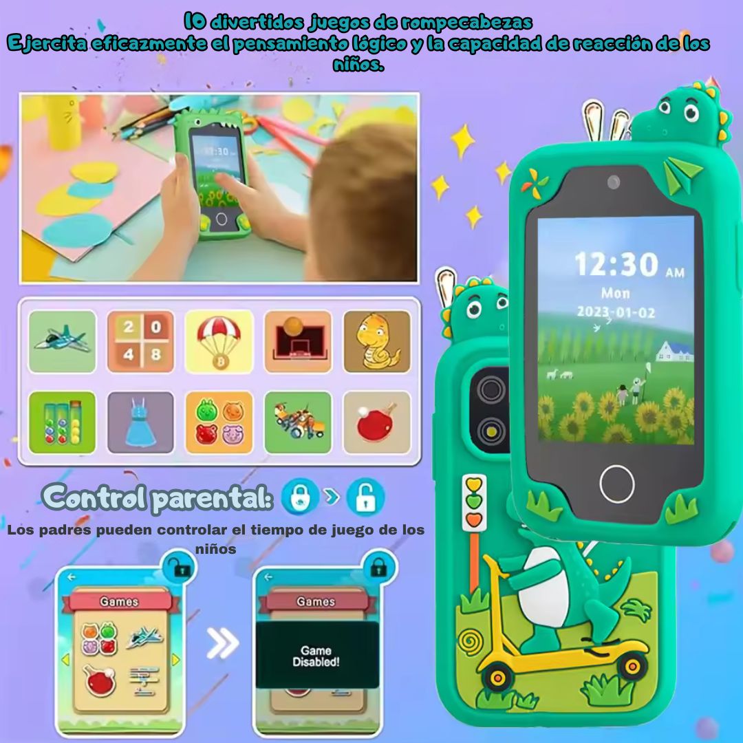 Celular Para Niños PH05U - Con Seguridad y Diversión Integrada 📱✨