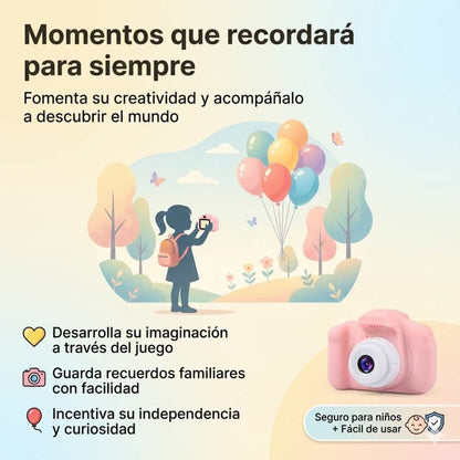Mini Cámara Digital Infantil IPS 2” – Doble Lente 🎥
