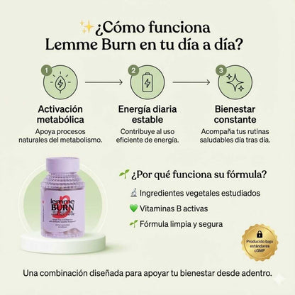 Lemme Burn Metabolic Boost™ 60 cáps – Activación AMPK 🌿
