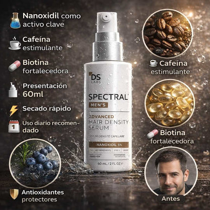 Ds Labs Spectral DNC-N™ – Suero Masculino Densidad Capilar 60ml 🧪