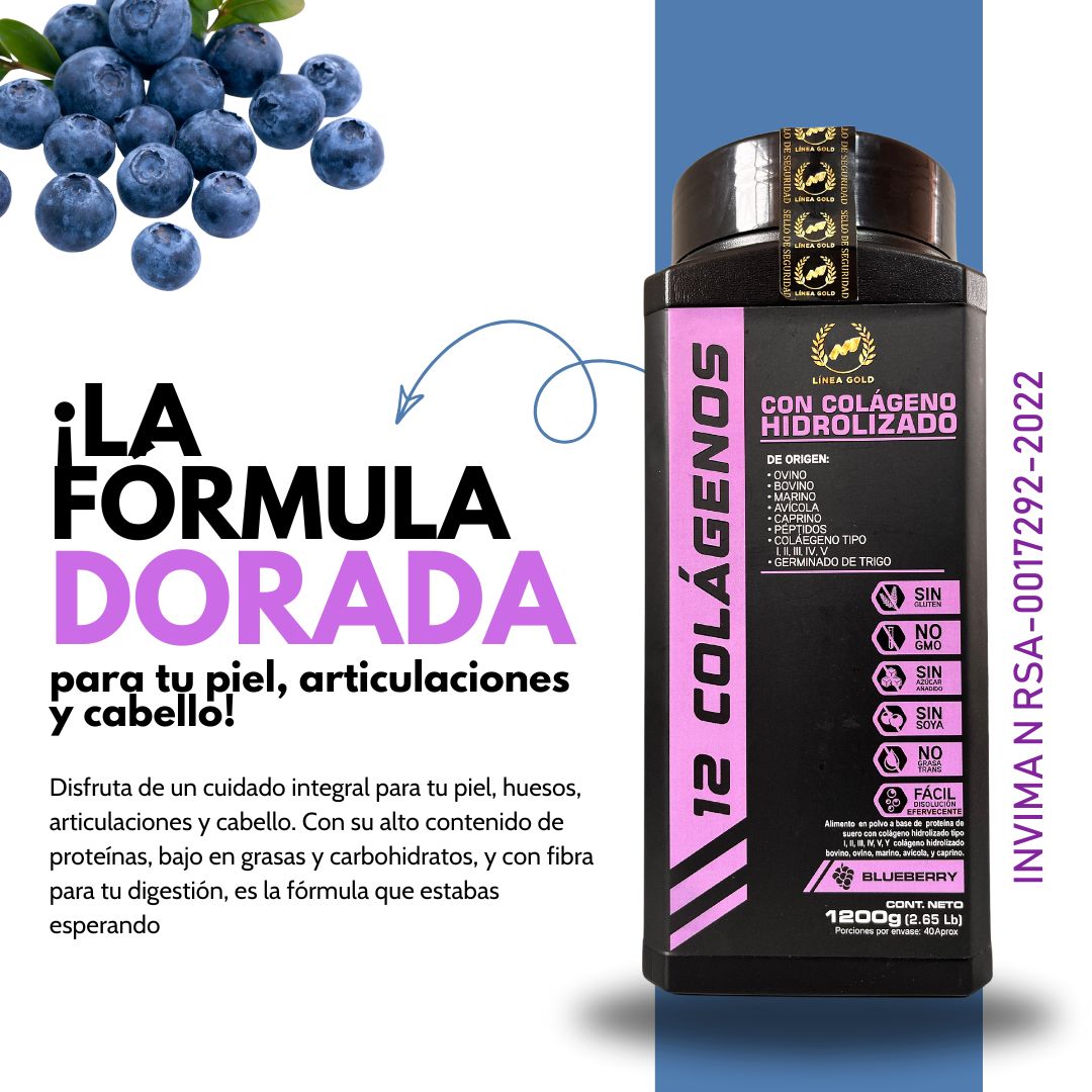 12 Colágenos Hidrolizados Premium 1200 g – Fórmula Total de Bienestar 💙