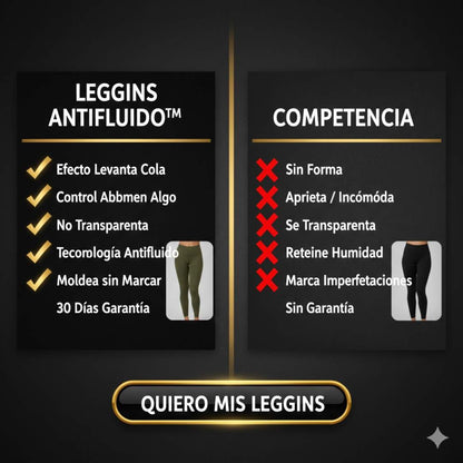 Leggins Suplex Moldeador Antifluido™ – Control & Realce Total 🍑