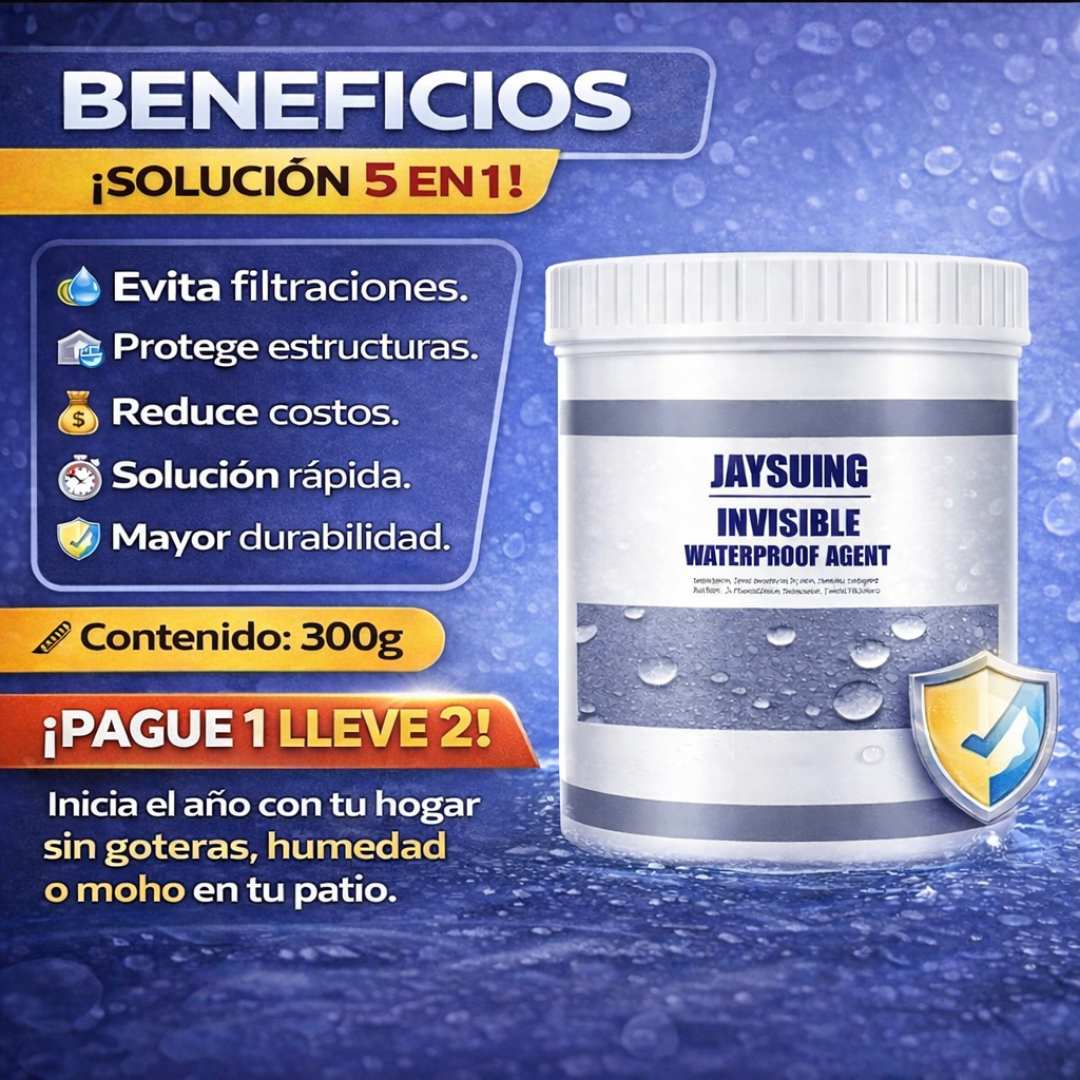 Sellador Impermeabilizante Invisible 300g – Protección Total Contra Filtraciones 💧
