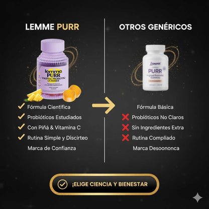 lemme Purr™ Probiótico Íntimo Femenino x 60 cápsulas 🌸