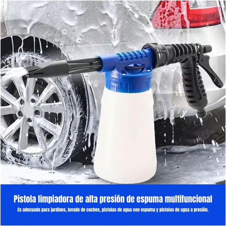 Combo Pistola Presión + Espuma para Lavado de Autos – 1L 🚗💦