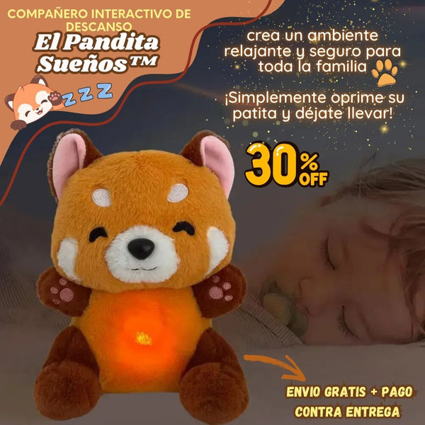 Peluche Panda Rojo Respirador - CozyBreath Buddy™  🧸💤