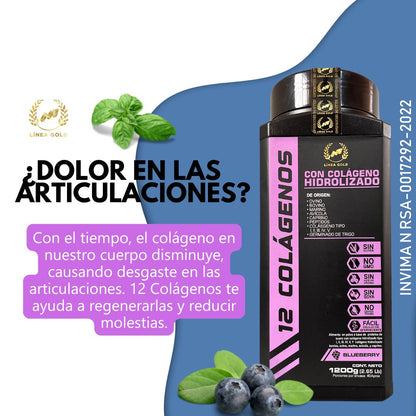 12 Colágenos Hidrolizados Premium 1200 g – Fórmula Total de Bienestar 💙