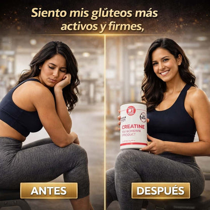 Creatine Woman Power™ 240 g – Fuerza, Glúteos y Energía sin Inflarte 🍑