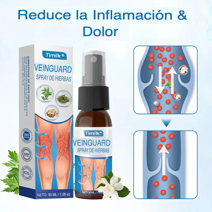 Timilk® VeinGuard™ Spray x 1 (30 ml) — Alivio y soporte microcirculatorio 🌿