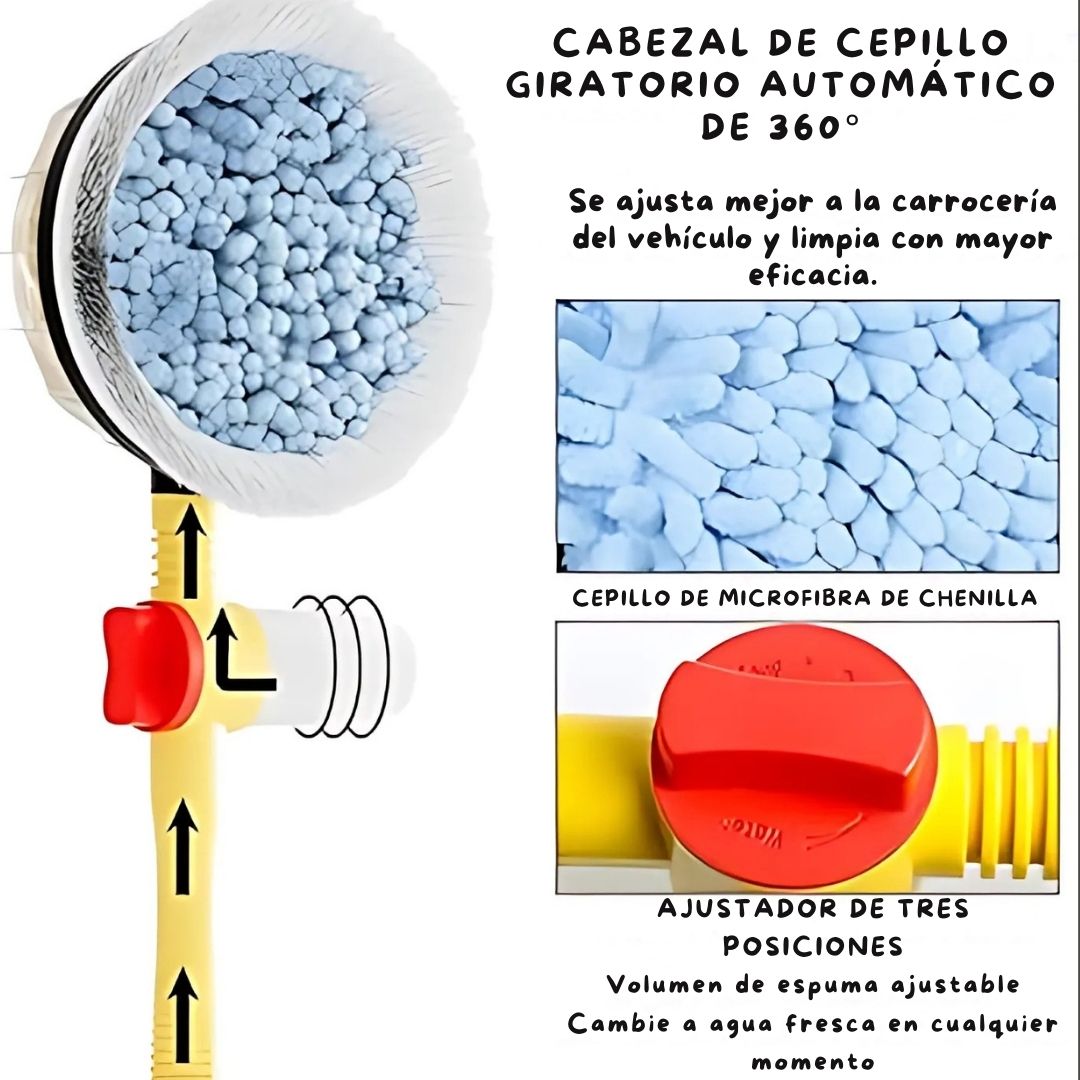 🧽 Cepillo de Limpieza Multifuncional 360° - AutoClean Pro™ 🚗💦