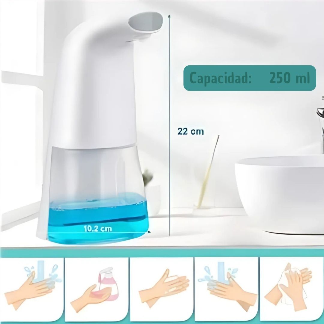 Dispensador Automático de Jabón con Luz UV - CleanTouch Pro™ ✨🖐️
