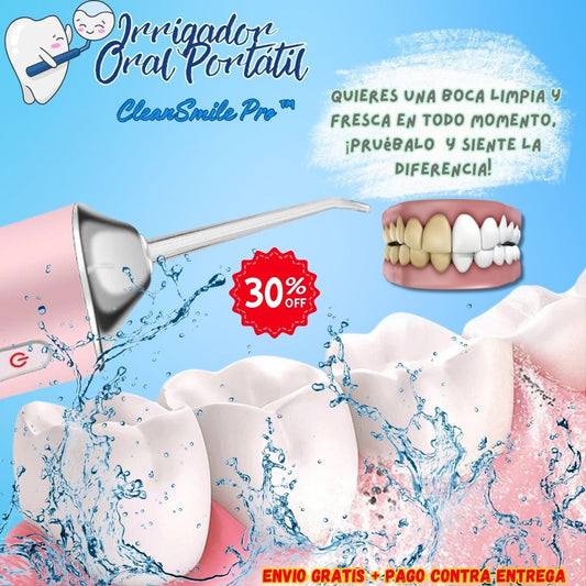 Irrigador Dental Portátil Recargable – Limpieza Profunda y Sin Dolor 🦷💧