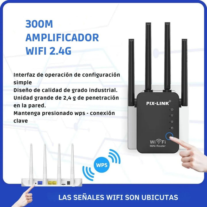 "Amplificador de Señal WiFi 4X Pro™ 📶💻"