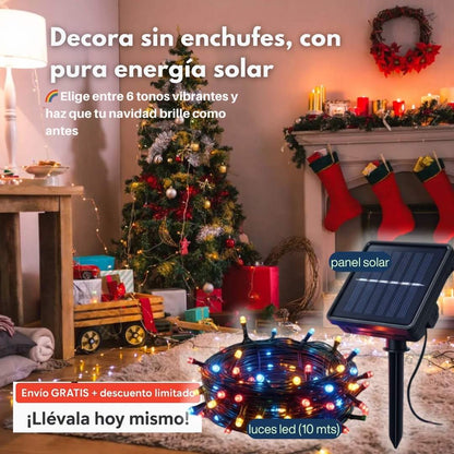 Luz led panel Solar DecoPro™ 10m – 450 LED 🌈