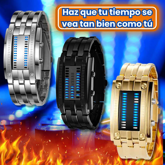 Reloj Binario LED™ – Estilo futurista y hora visible siempre 🔋