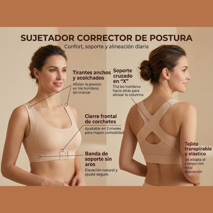 👙✨ Brasier Cruzado Levanta Busto Ortopédico y Corrector de Postura