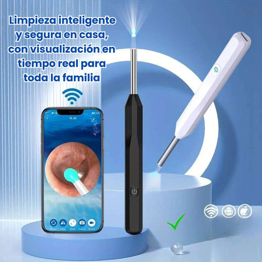 Limpiador de Oídos con Cámara HD™ – Protege tu audición sin riesgos 👂📸