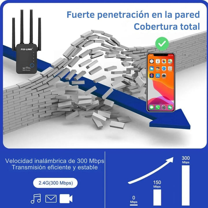 "Amplificador de Señal WiFi 4X Pro™ 📶💻"