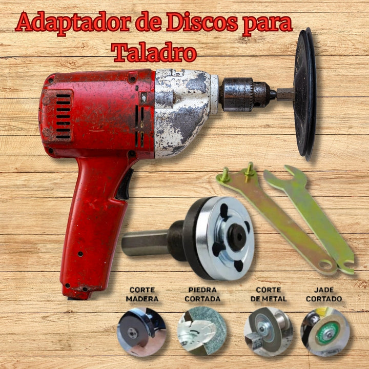 ¡Adaptador de Discos de Pulidora para Taladro! 💡🔧