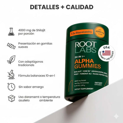 Alpha Pure Shilajit Gummies™ 10-in-1 – 4000 mg