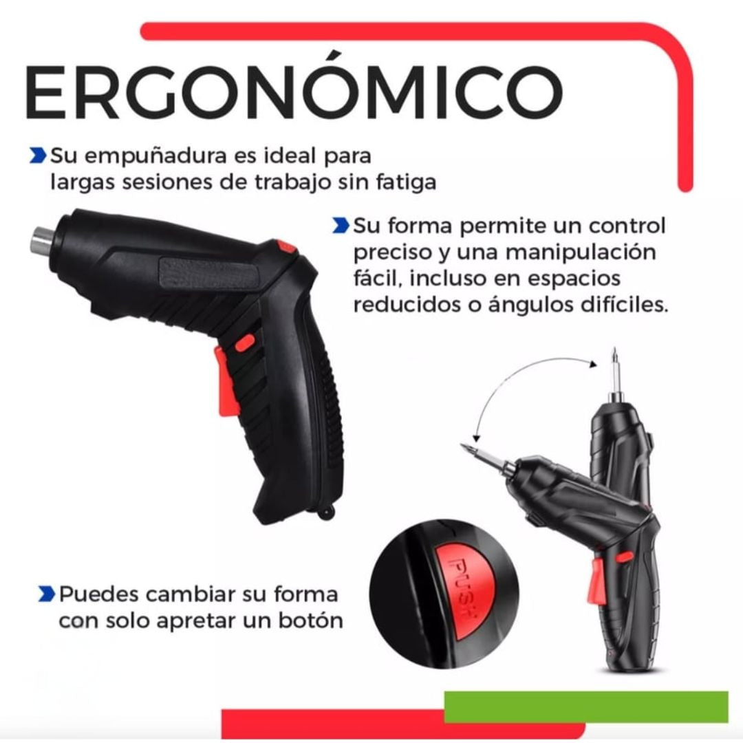 🔧 Mini Taladro Atornillador Recargable – PowerFix Pro™ ⚡🔋