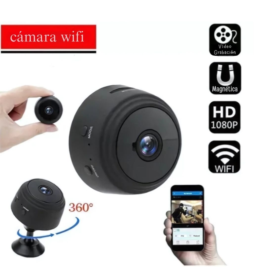 🛡️📹 Mini Cámara de Seguridad Inteligente HD 1080P – Visión Nocturna & WiFi Remoto 🕵️‍♂️📱