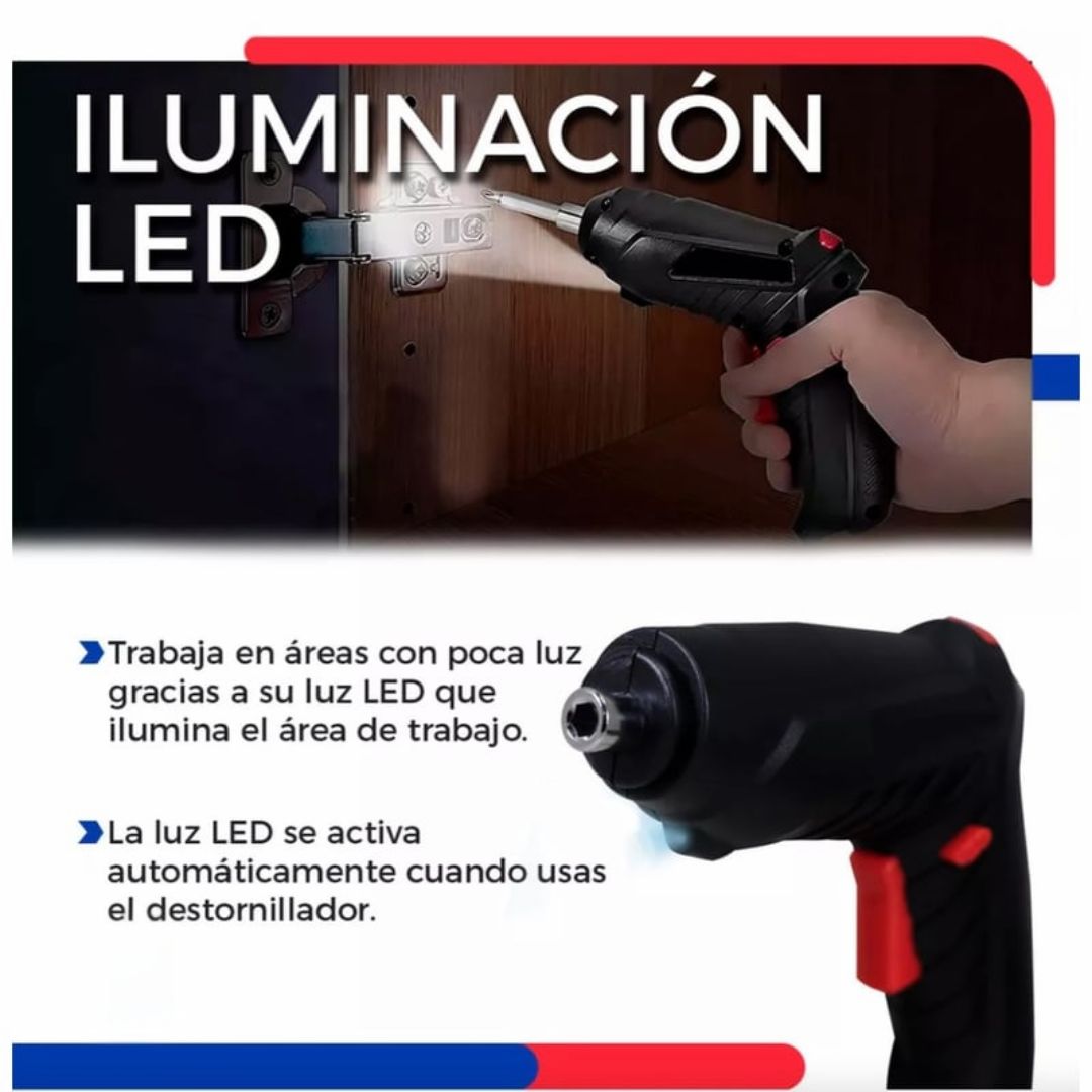 🔧 Mini Taladro Atornillador Recargable – PowerFix Pro™ ⚡🔋