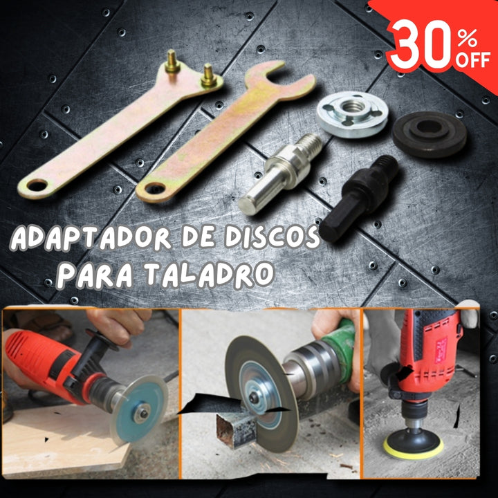 ¡Adaptador de Discos de Pulidora para Taladro! 💡🔧