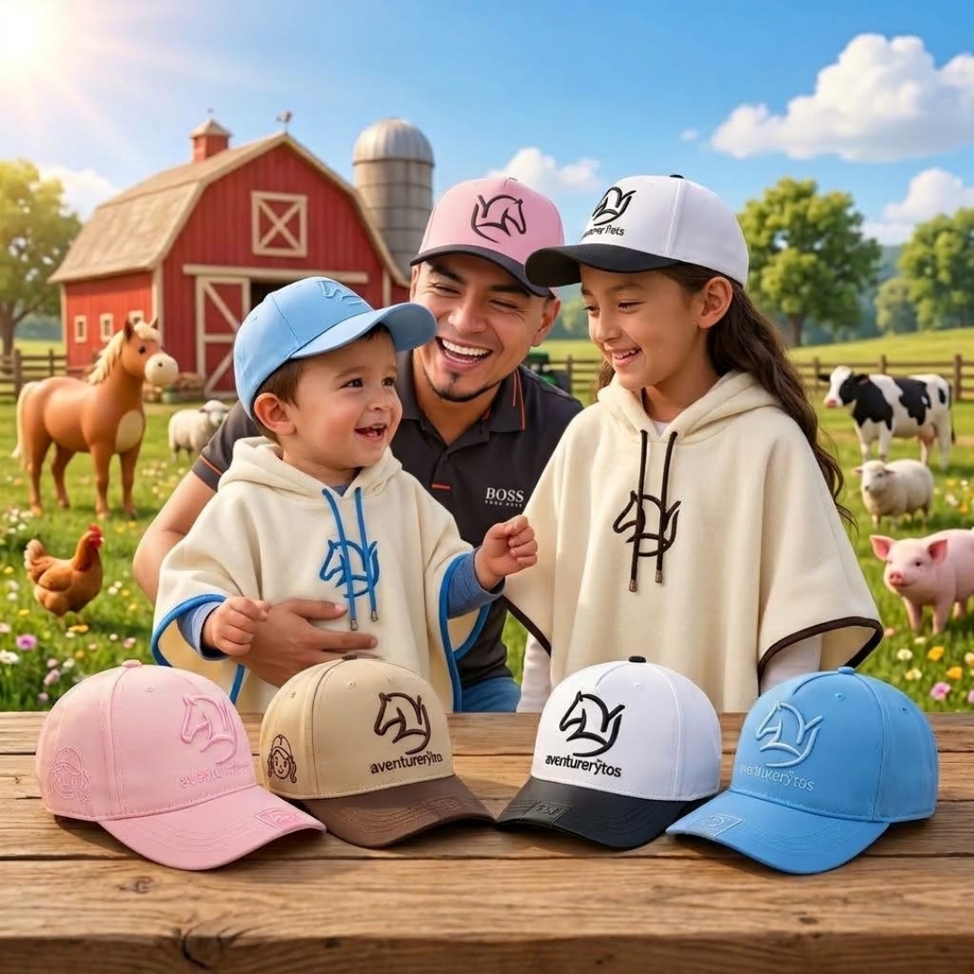 ♥️🐎Gorra Aventurerytos Yeison Jiménez – Edición La Cumbre para Niños