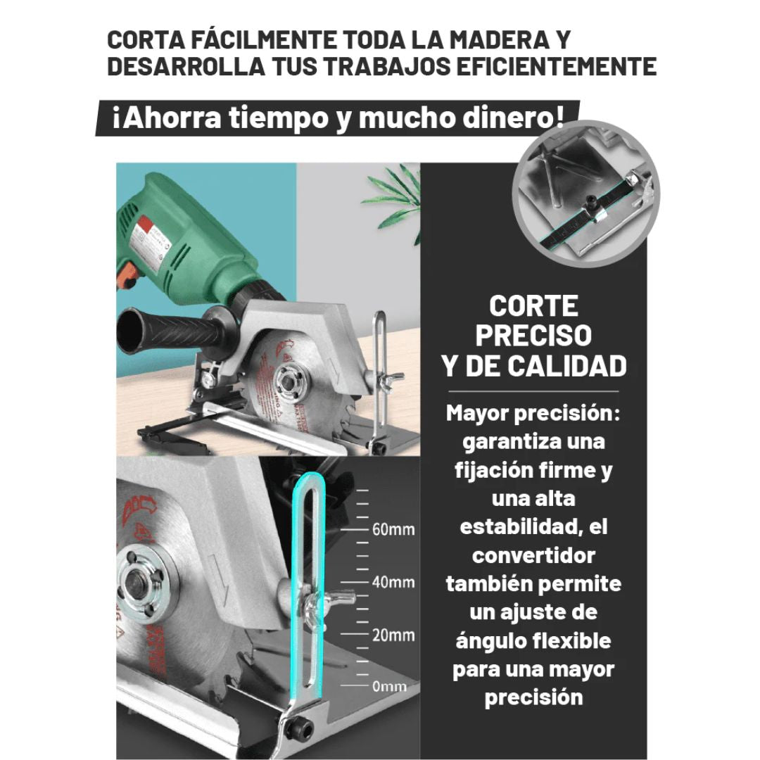 Adaptador Cortador de Metal para Taladro – Corte Preciso y Eficiente 🔧✂️