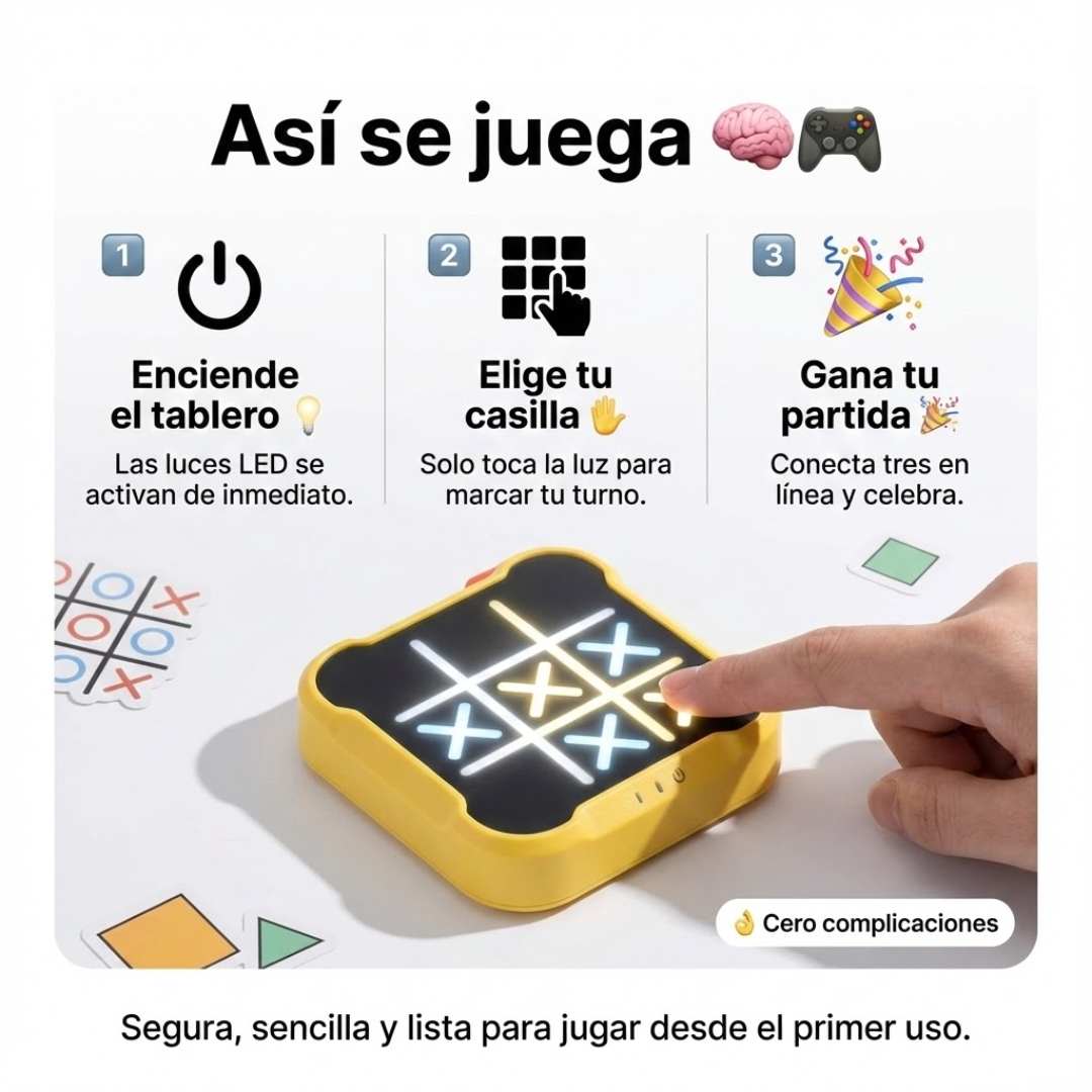 🎮 TrikiTron LED™ – Tres en Línea USB 💡