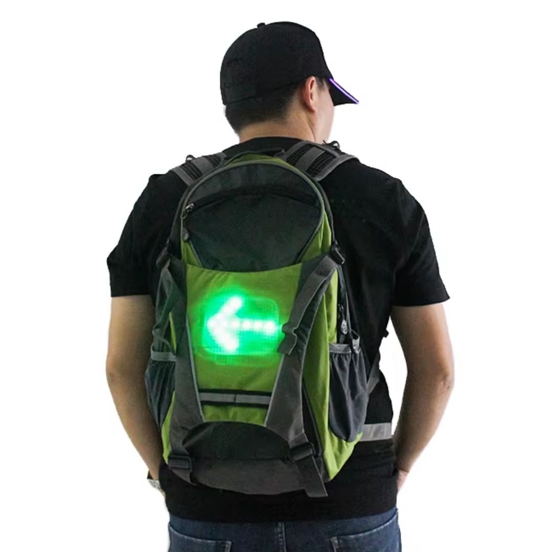 Maleta Morral Reflectiva con Direccionales LED + Control Remoto 🚴✨