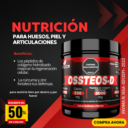Osteos-D™ Alimento en Polvo – Refuerzo Óseo y Articular 🦴