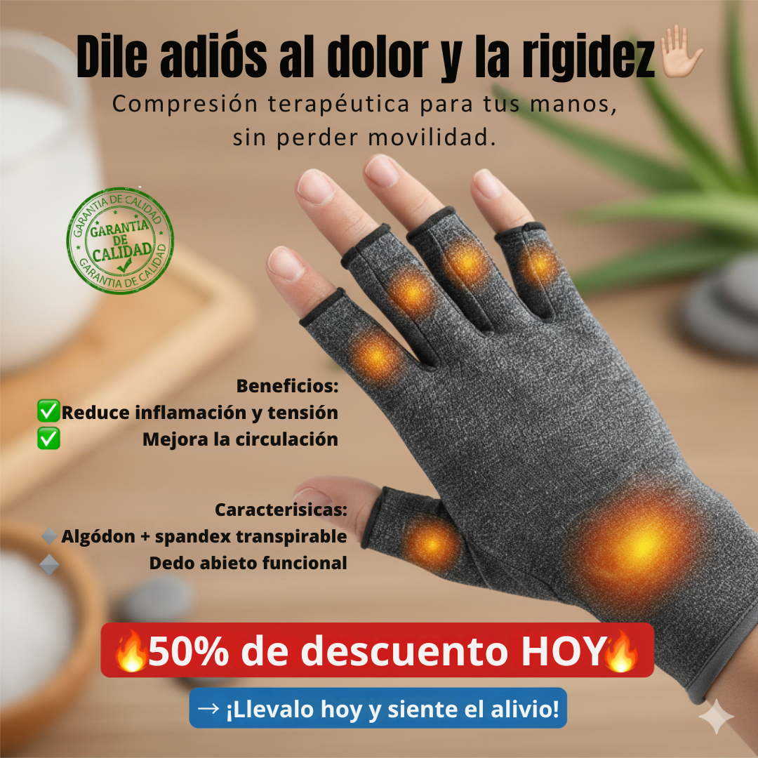 Guantes Terapéuticos Compresión™ – Alivio para Artritis y Túnel Carpiano ✋